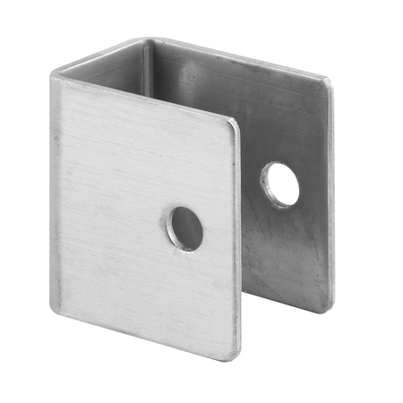 Prime-Line U-bracket, For 1 in. Panels, Stainless Steel, Satin Finish with Fasteners Single Pack 656-8202